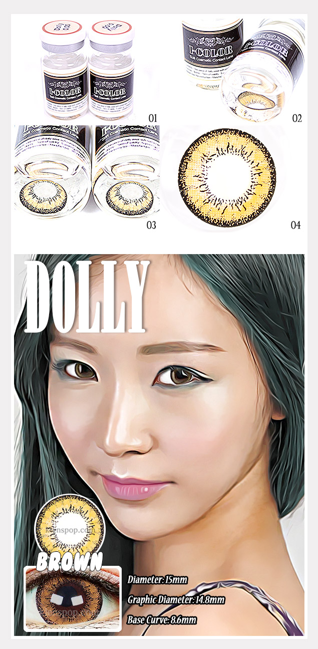 Description image of Dolly Brown Colour Contact Lens